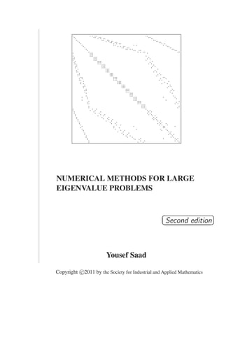 Numerical Methods for Large Eigenvalue Problems Revised Edition — Yousef Saad