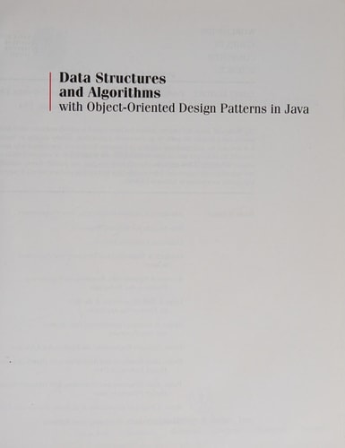 Data Structures and Algorithms with Object-Oriented Design Patterns in Java — Bruno R. Preiss